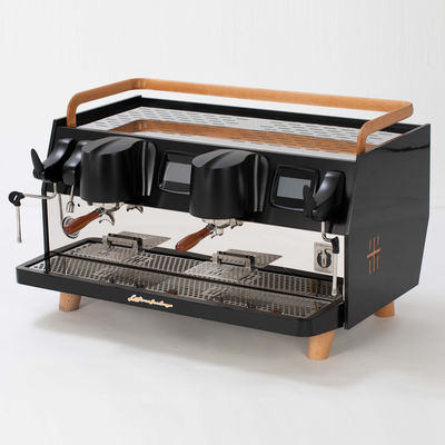 2 Group Head Coffee Machine 9 Bar Pressure 4200W 220V For Hotel