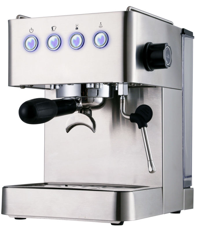 Semi-Automatic Professional 15bar ulka pump Coffee Machine Cup Warmer Digital Button 1.7 Liter Tank For Office Use